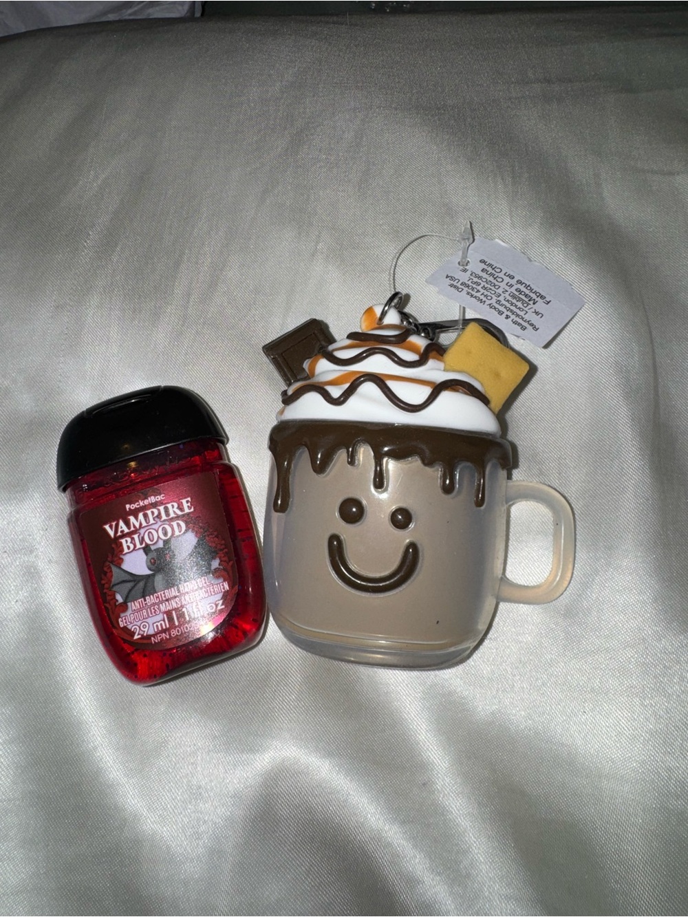 Bath & Body Works Brown Hot Chocolate Mug PocketBac Holder with White Whip